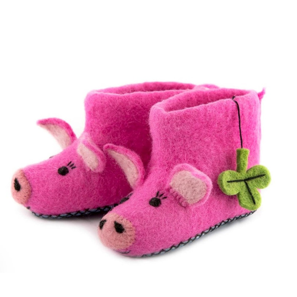 Percy Pig Felt Slippers
